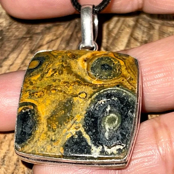 Yellow Green Bumblebee Jasper 2” - Picture 7 of 14